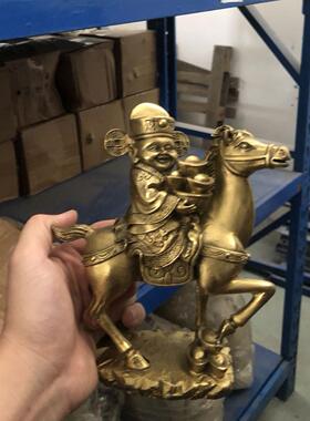 厂家马上财神铜马元宝马生肖马摆件聚宝盆马