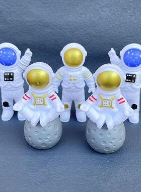 创意太空人摆件宇航员小礼品办公室家居小摆件工艺品蛋糕装饰品