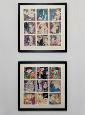 杯垫收纳相框排球少年周边展示架谷美谷子九宫格可挂可摆保护套