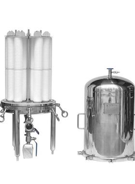 不锈钢精密滤芯保安过滤器液体澄清酒饮料化工水处理终端精滤设备