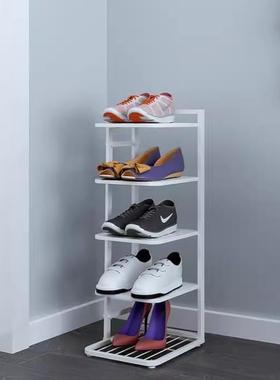 鞋架简易家用门口经济型省空间夹缝铁艺小鞋架窄铁艺多层防尘鞋柜