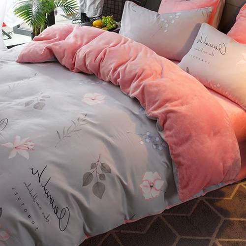 B0Z冬季A水洗棉B法面兰绒加被上套单件单绒weD4AB4X法莱绒床绒被 - 图1