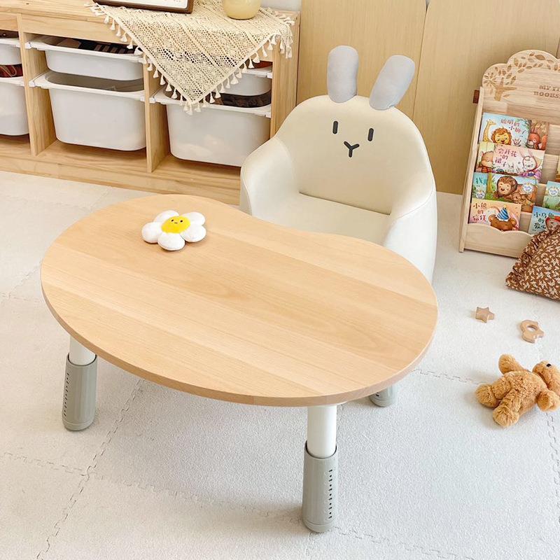 Children's peanut table, baby early education, liftable table, baby sofa, toddler reading and learning small table and chairs s^its^