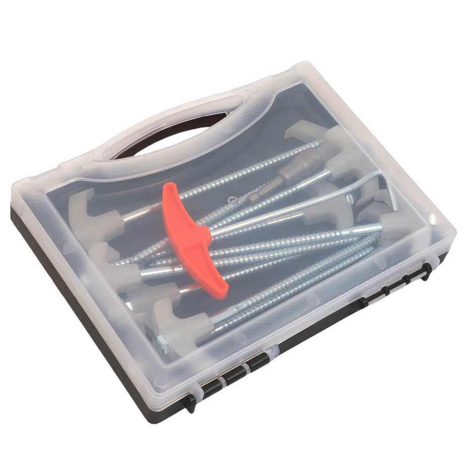 爆款重型8英寸20cm螺纹户外固定帐篷地钉六角螺母地丁套装,淘宝优惠券,粉丝福利购,淘宝优惠卷