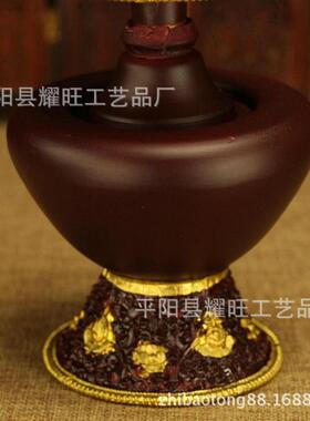 纯铜鎏金贲巴壶奔巴壶净水壶文巴壶纯铜灌顶法事盛水洒净