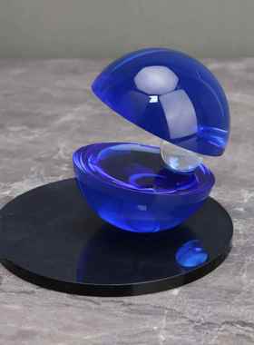 欧式创意水晶河蚌艺术桌面摆件样板房电视柜客厅玄关家居软装饰品