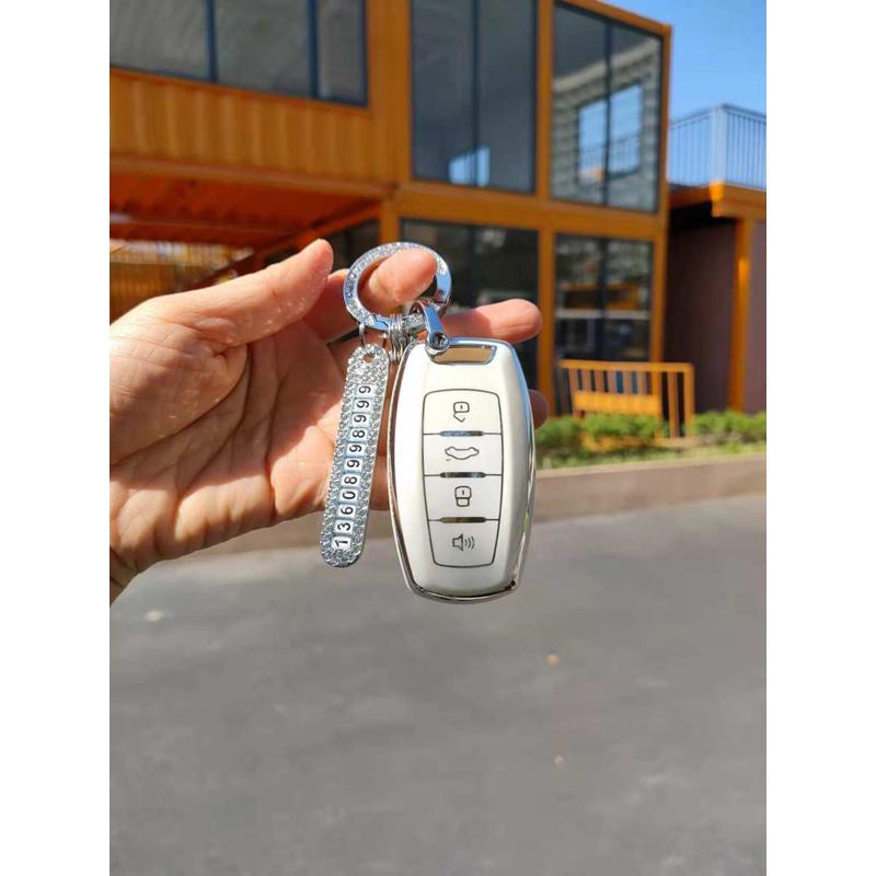 哈弗汽车钥匙套m6第三代21款哈弗h6包H2S扣f7x壳H4长城炮F5大狗H7 - 图1