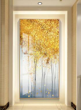网红发树财现代轻奢门玄关装饰式美客厅走画廊尽头样板间入玄幻挂