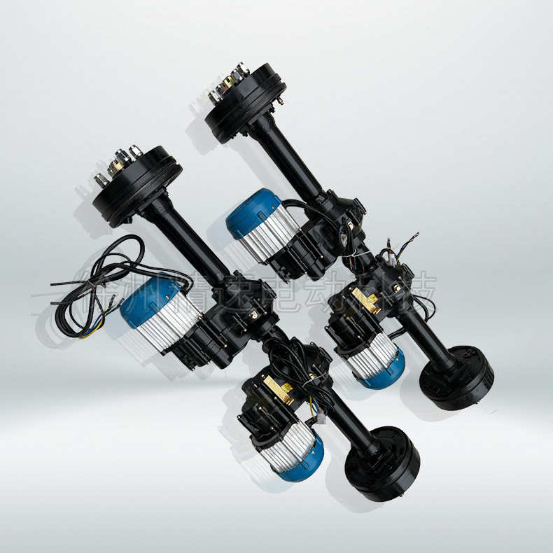 四驱差速桥变档分体后桥履带车驱动油刹180后桥1000瓦电机 - 图0