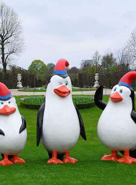 HY1163-海洋公装饰玻璃摆钢发园光动物仿真企鹅件你大模迷型园林