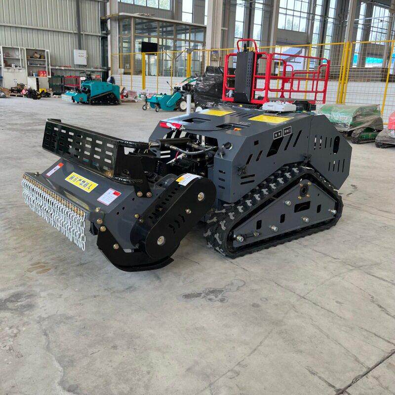 Unmanned greenhouse remote control micro-tiller tea garden nursery orchard crawler weeder pastoral management machine