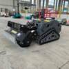 Unmanned greenhouse remote control micro-tiller tea garden nursery orchard crawler weeder pastoral management machine