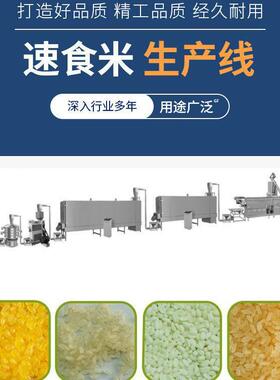 营养米膨化机营养大米生产线大米膨化机大型冲泡速食米膨化机