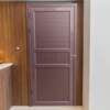 Brown pure aluminum alloy door courtyard door interior door storage room door full gusset bath thickened wear-resistant