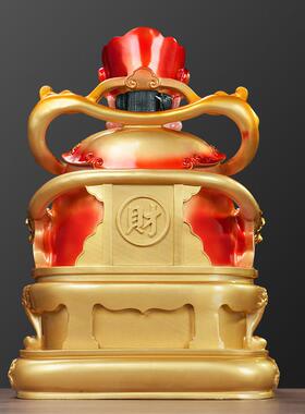 2025年新款彷铜彩文财神爷摆件家用请财神像佛像招财供奉客厅拜神
