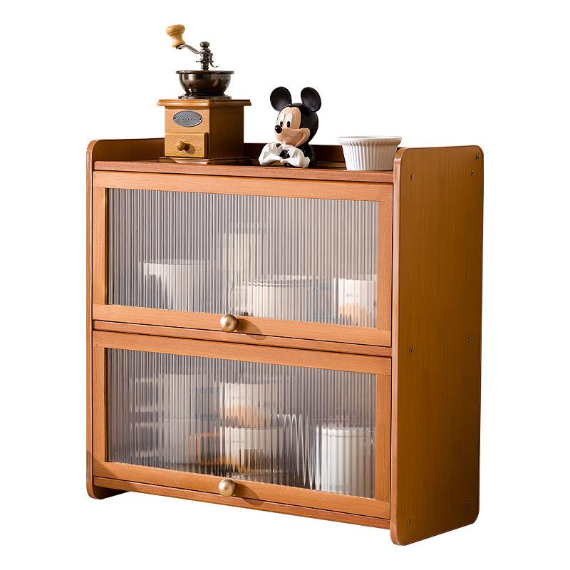 Desktop storage box storage cabinet tea set display cabinet tableware cosmetics kitchen water cup storage cabinet