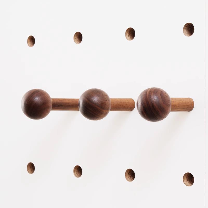 Carpentry uncle hole board accessories matchsticks suitable for 15mm round hole solid wood black walnut hooks and sticks