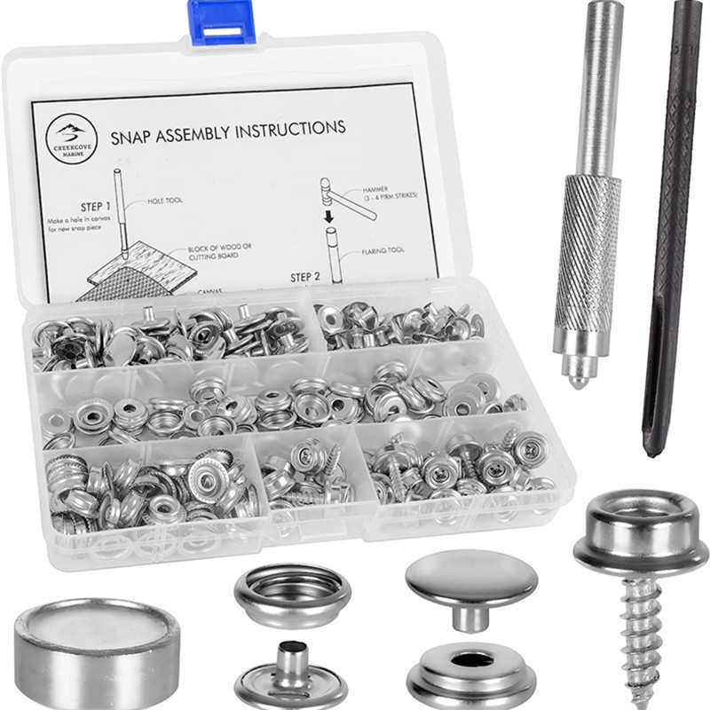 228件帆布按扣套件银色大白扣不锈钢螺丝扣篷布扣含工具 供,淘宝优惠券,粉丝福利购,淘宝优惠卷