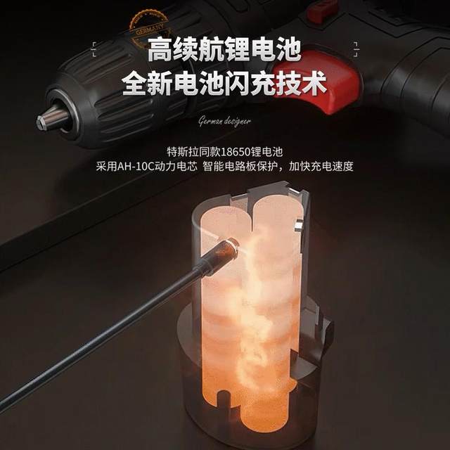 German O'Red Household Electric Drill Hand Tool Set Hardware Electrician Maintenance Multi-function Toolbox Set Woodworking
