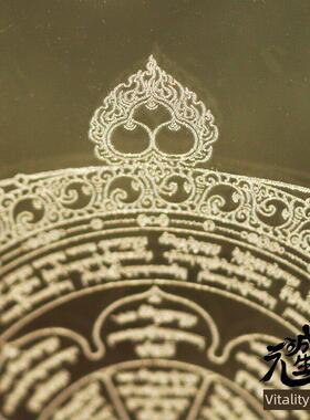 象宝灯罩 玻璃高清雕刻增益福德勾招五大精华财富磁铁般吸附不断