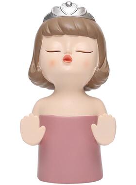 现代简约家居玄关树脂门挡创意情侣装饰品阻门器办公桌面书挡