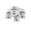 Four-head surface-mounted spotlights led living room and bedroom without main light ceiling lamp bold lamp cob surface-mounted adjustable anti-glare downlight
