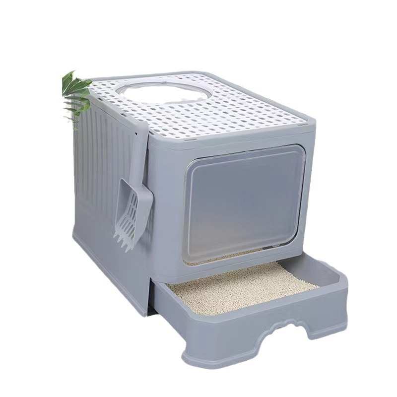猫砂盆用品防外溅隔臭猫厕所超大号加强加厚抽屉全封闭 - 图3