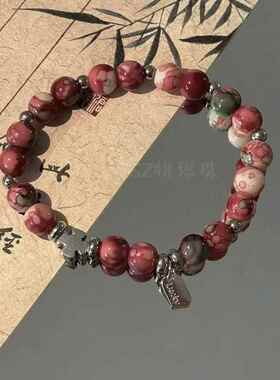 六条装手链绿渐琉璃民族风小众设计森系手饰生日礼物