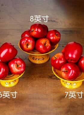 招财进宝供盘供佛果盘陶瓷佛前贡盘佛堂神台上供观音财神瓷莲佛具