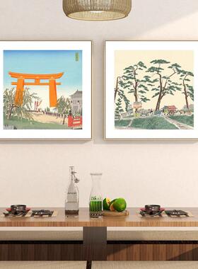 德力富吉郎挂画寿司料理店日式装饰画客厅壁画卧室日系居酒屋和风