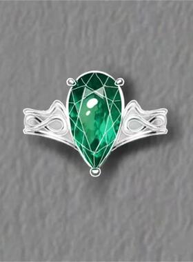 crossangel戒指祖母绿天使与龙的轮舞日漫周边热血小众创意指环