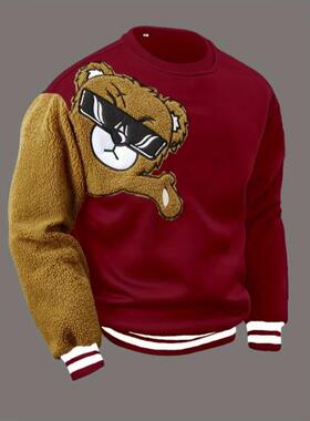 C 36340 Men's Digital Print Hoodie 圆领卫衣