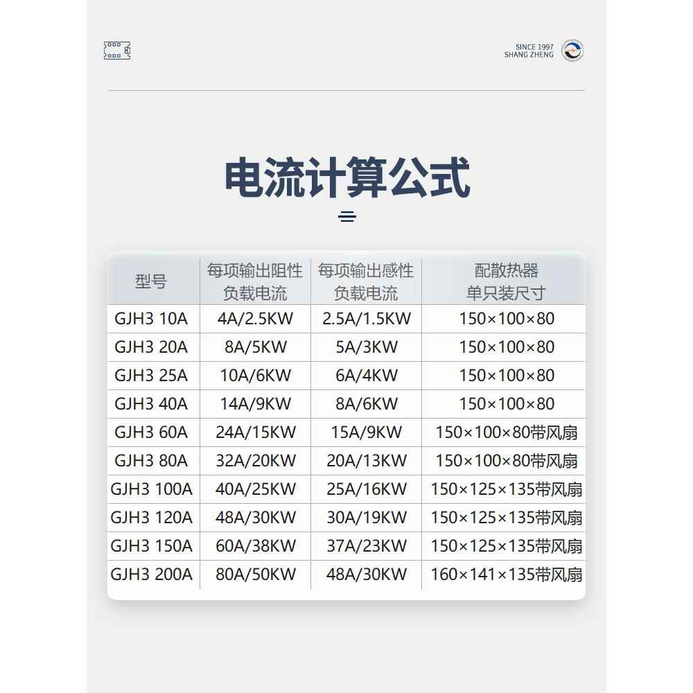 上海上整GJH3三相固态继电器40A60A80A380V直流控交流SSR-3交控交 - 图1