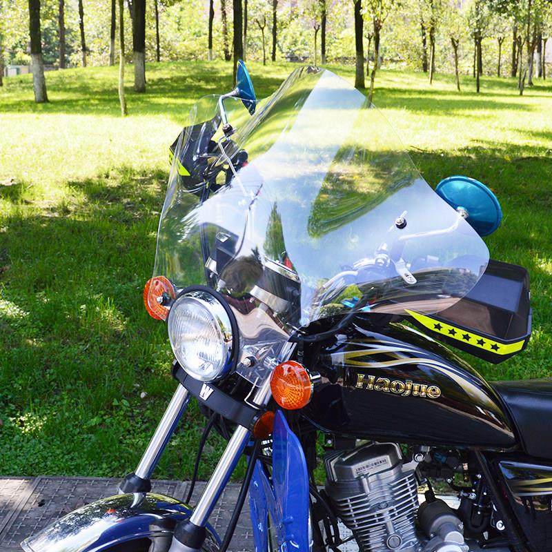 太子机车挡风玻璃三轮车前挡风板125圆灯150机车透明遮雨板,淘宝优惠券,粉丝福利购,淘宝优惠卷