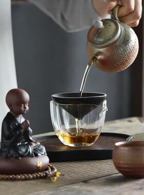 高档式小和尚紫砂摆办件意客厅公禅室茶桌桌面创意茶宠小中沙弥装