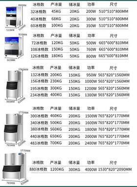 麦乐康制冰机商用大型冰粒机奶茶店冰块制作机器全自动立式大产量