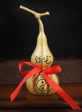 新款直销龙头铜葫芦摆件开口开盖空心铜葫芦办公室居家摆件