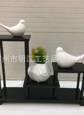 中式摆壶展示架道具铁艺茶壶架中国风新件软装婚礼