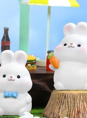 贝贝兔迷你摆件 可爱兔兔款办公室桌面装饰摆 儿童礼物量大