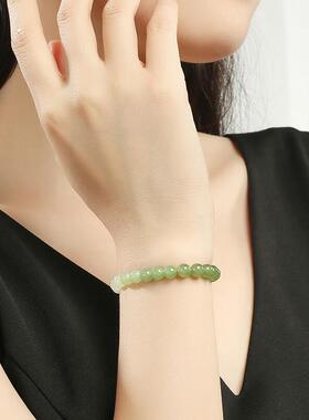和田玉渐变手链复古简约玉石手链
