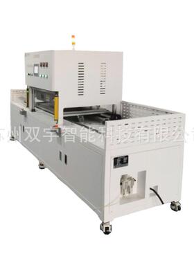 双平台左右上料热压机利用贴合等待时间上料提成产能加快效益