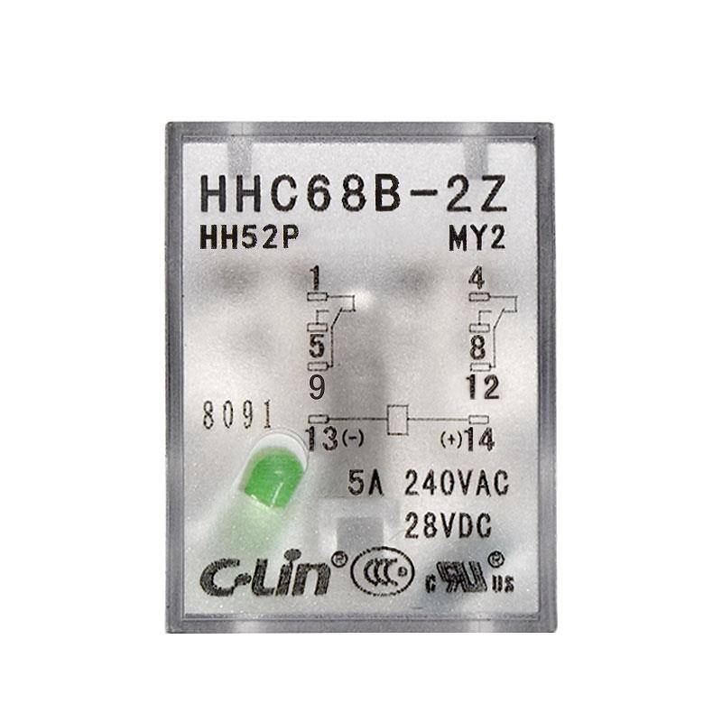 欣灵HHC68B-2Z HH52PL MY2N DC24V DC12V带指示灯 电磁中间继电器 - 图3