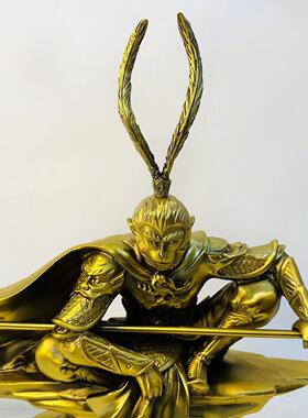 齐天大圣悟空摆件斗战胜佛猴子黄铜工艺品生肖猴店铺开业礼品公司