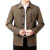 Hongshanghaowu high-end lapel casual jacket men's business tops dad middle-aged and elderly jackets Hongnen men's clothing
