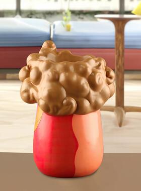 意北人欧幸福之家艺术花阳器像雕塑花创盆客厅WHY20231台装饰水插