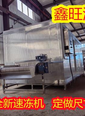 披萨汉堡饺子豆沙包面食隧道式氟利昂速冻机冻机水饺混沌速冻