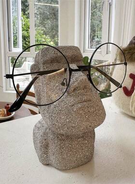 创意搞怪眼镜支架眼镜托托抽象小众办公室摆件眼镜店层架桌面装饰