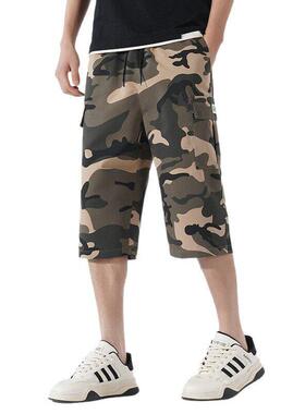 Men's 3-Pack Camo Cargo Shorts – Multi-Pocket Design, Draws