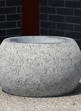 青石柱墩底座石墩子垫基石柱脚石雕柱皮圆墩空心石柱础柱顶石庭院