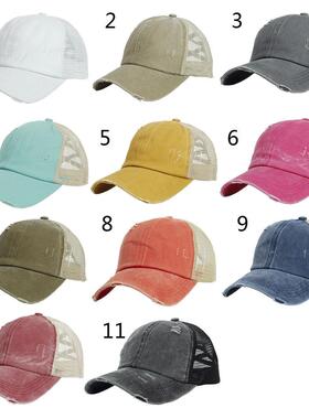 Women Ponytail Baseball Cap Snapback Adjustable Ponytail Gor